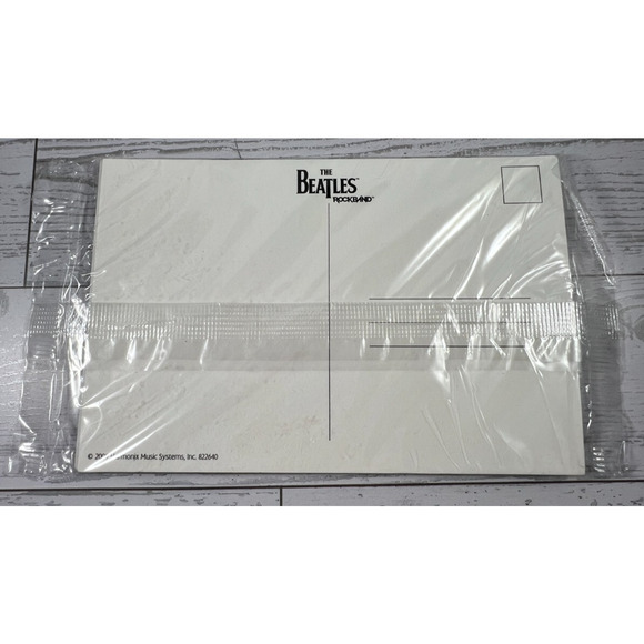 Set of 6 The Beatles Rockband Art Postcards 2009 Harmonix Music Systems Sealed - Picture 2 of 2